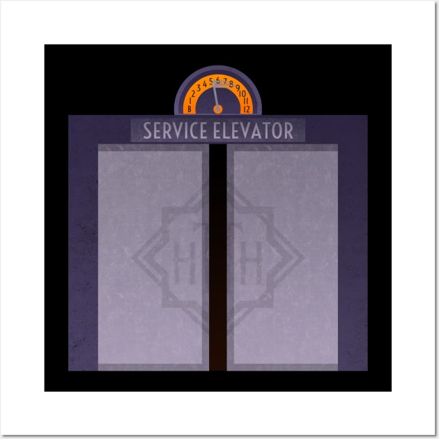 Service Elevator Wall Art by Maxigregrze